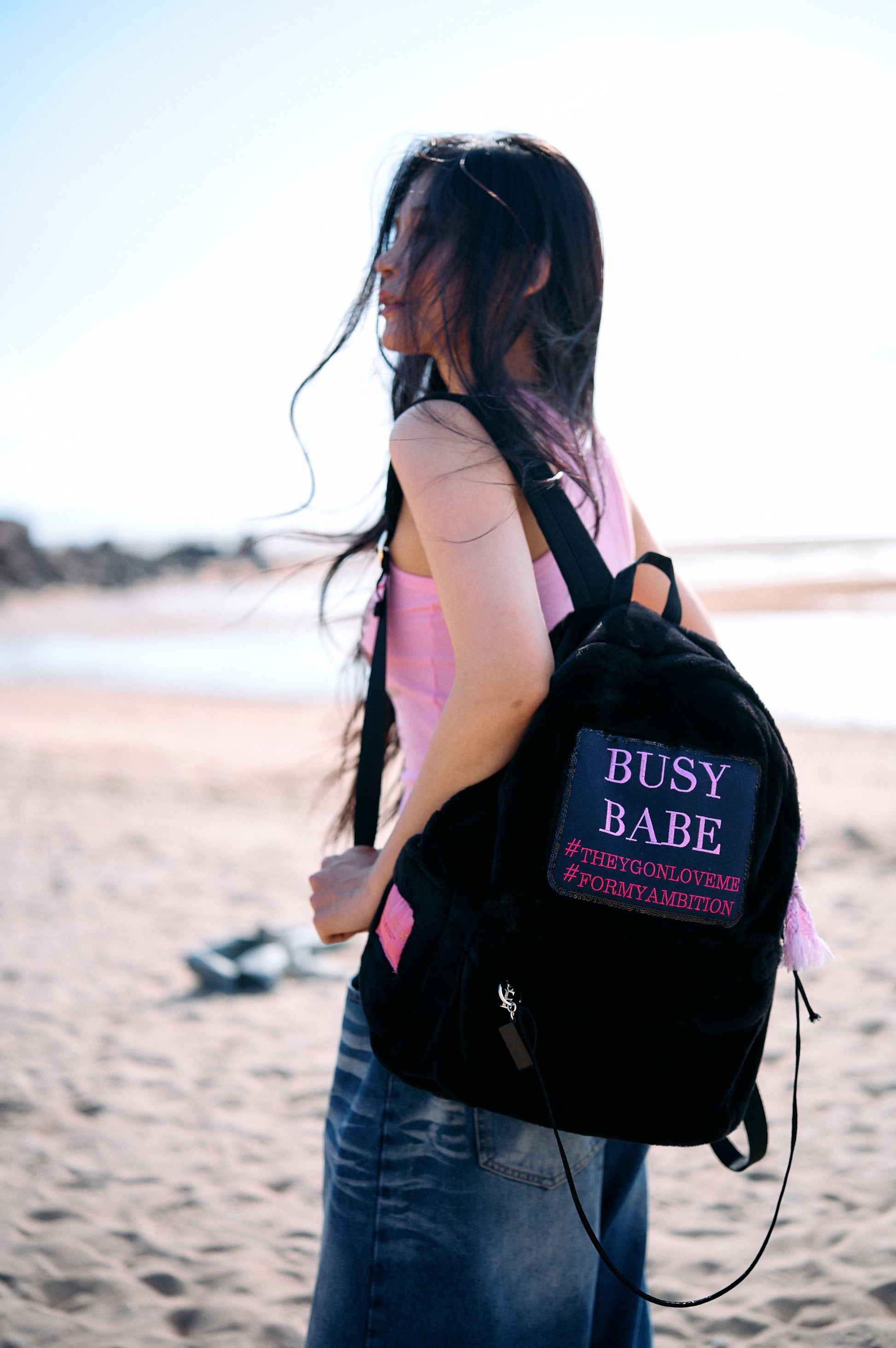 BUSY BABE BLACK FUR - Entre Reves US