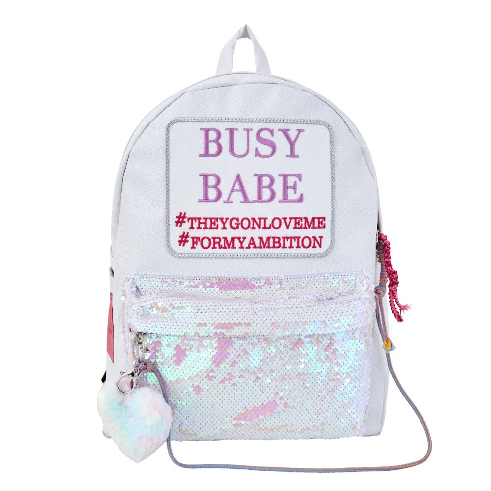 BUSY BABE WHITE SPANGLE - Entre Reves US
