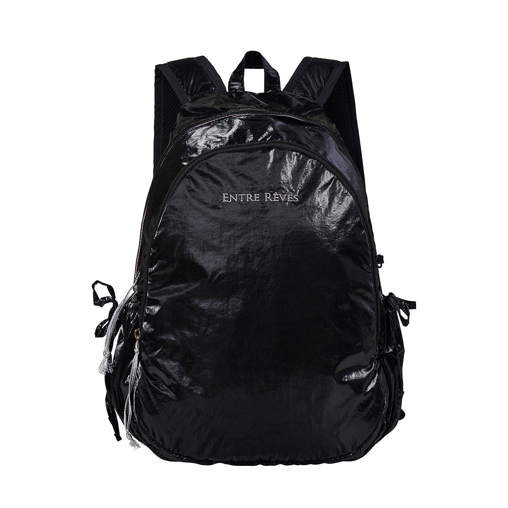 MELLOW SHELL BACKPACK - SHINE BLACK - Entre Reves US
