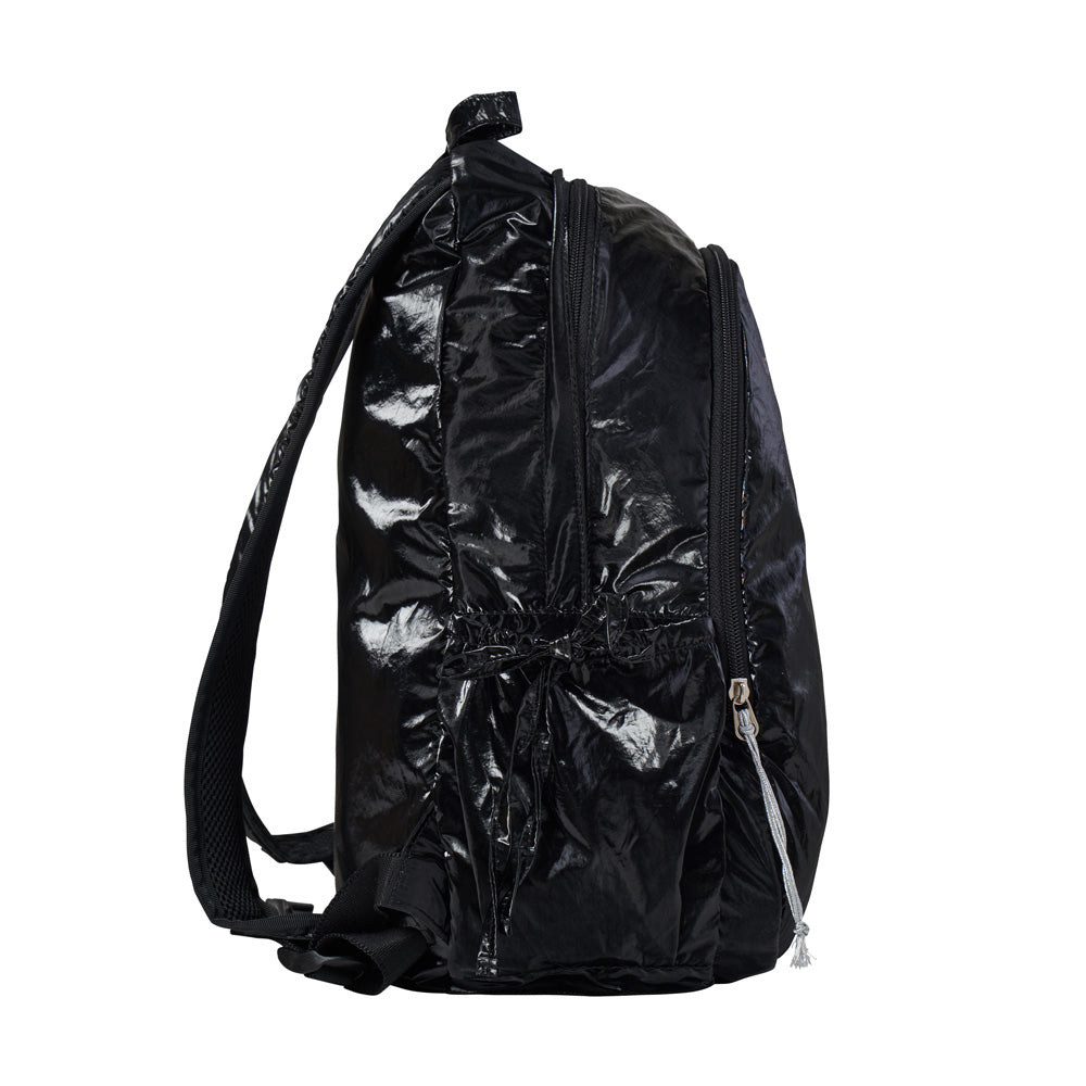 MELLOW SHELL BACKPACK - SHINE BLACK - Entre Reves US