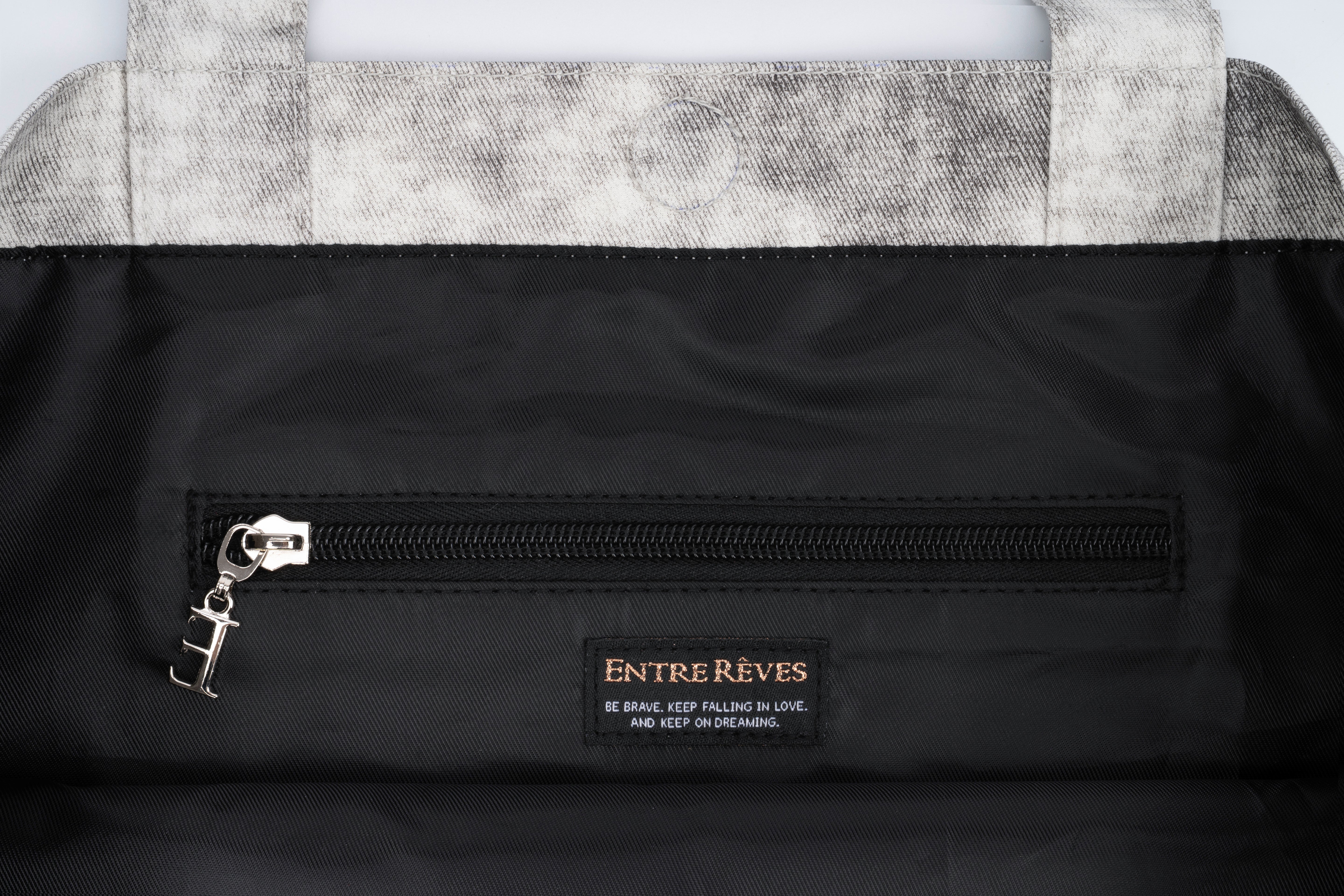 WASHED GRAY SHOULDER BAG