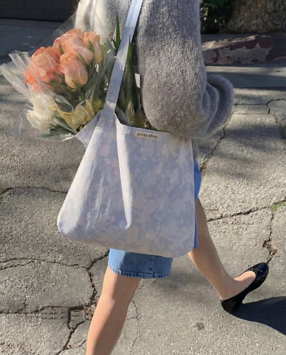 MARKET BAG BLUE BLOOM