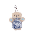 BUSY TEDDY BLUE KEYRING