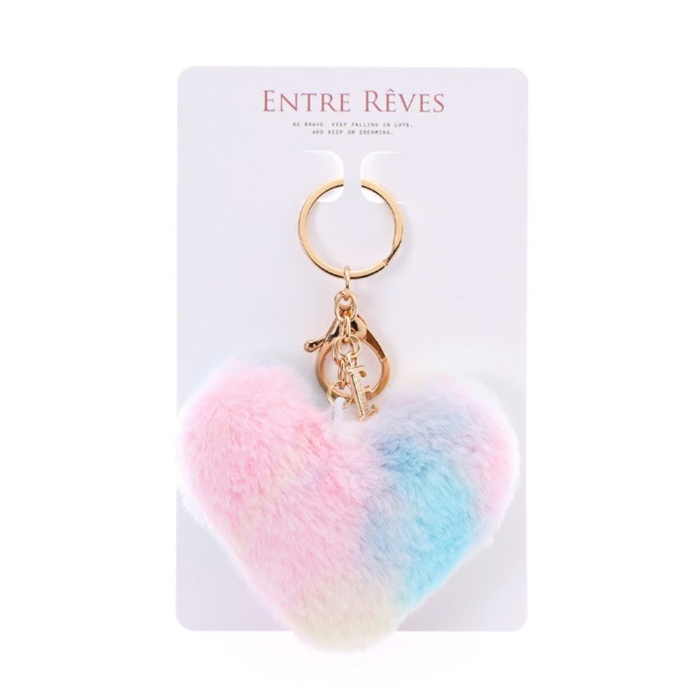 HEART FUR KEYRING - Entre Reves US