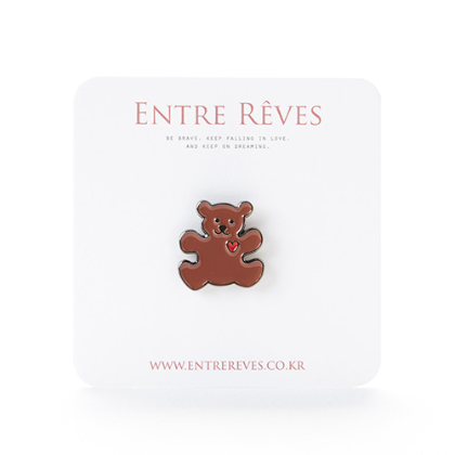 LOVE BEAR BADGE - Entre Reves US
