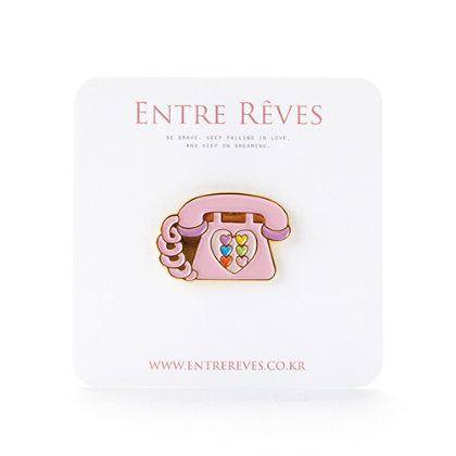 PINK PHONE BADGE - Entre Reves US