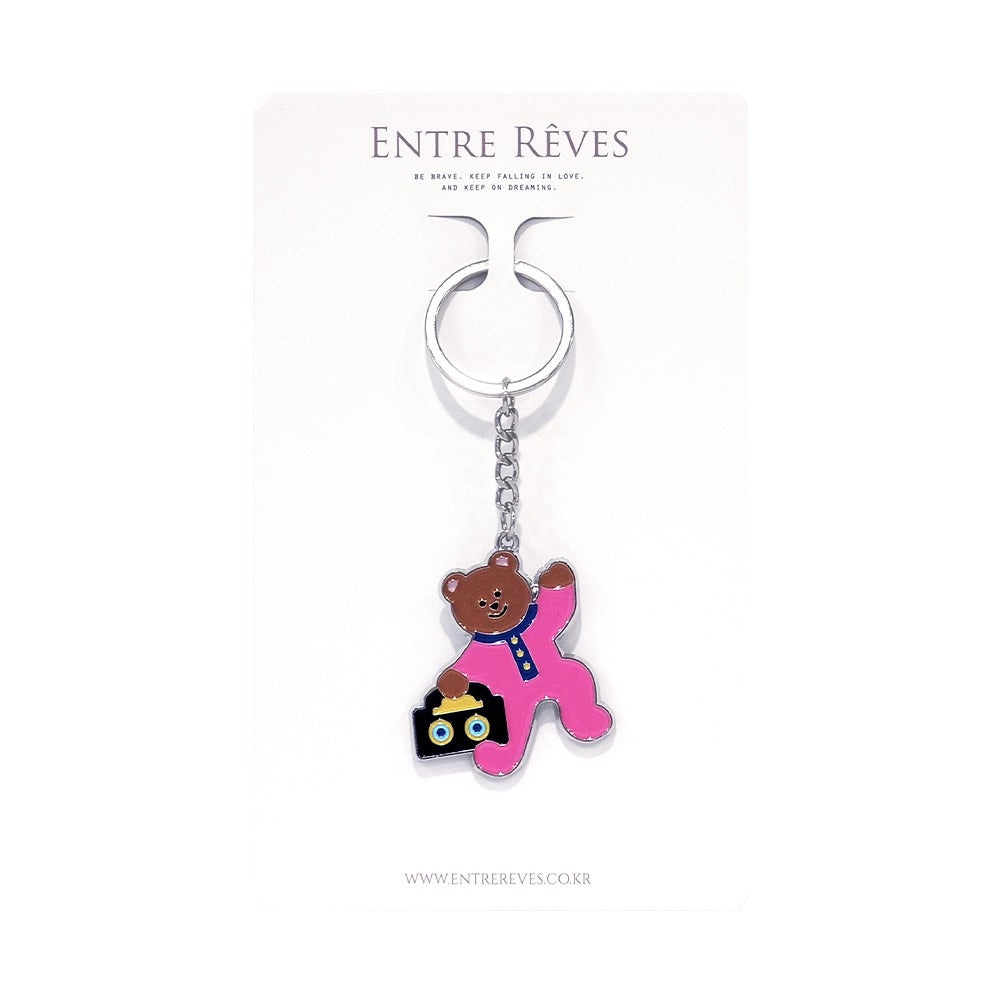 RADIO BEAR METAL KEYRING - Entre Reves US