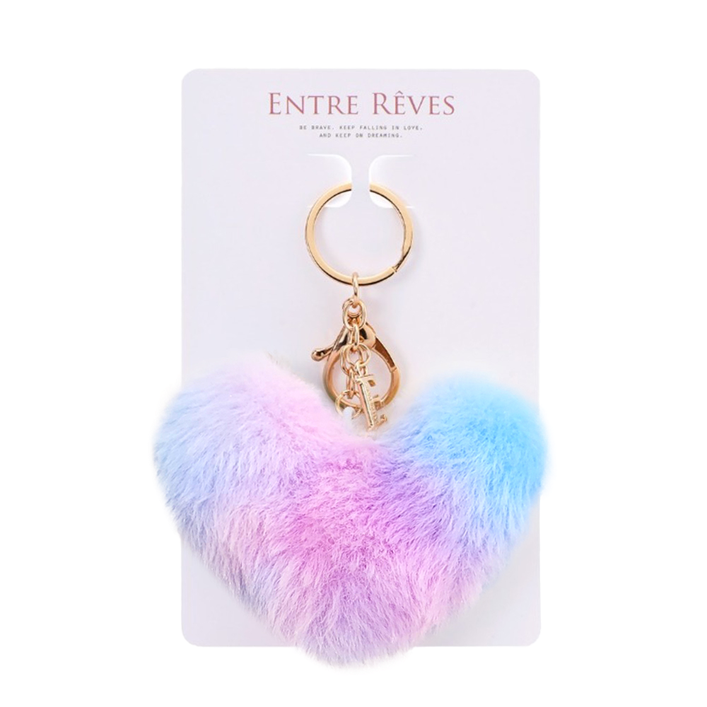 HEART FUR KEYRING BLOOM - Entre Reves US