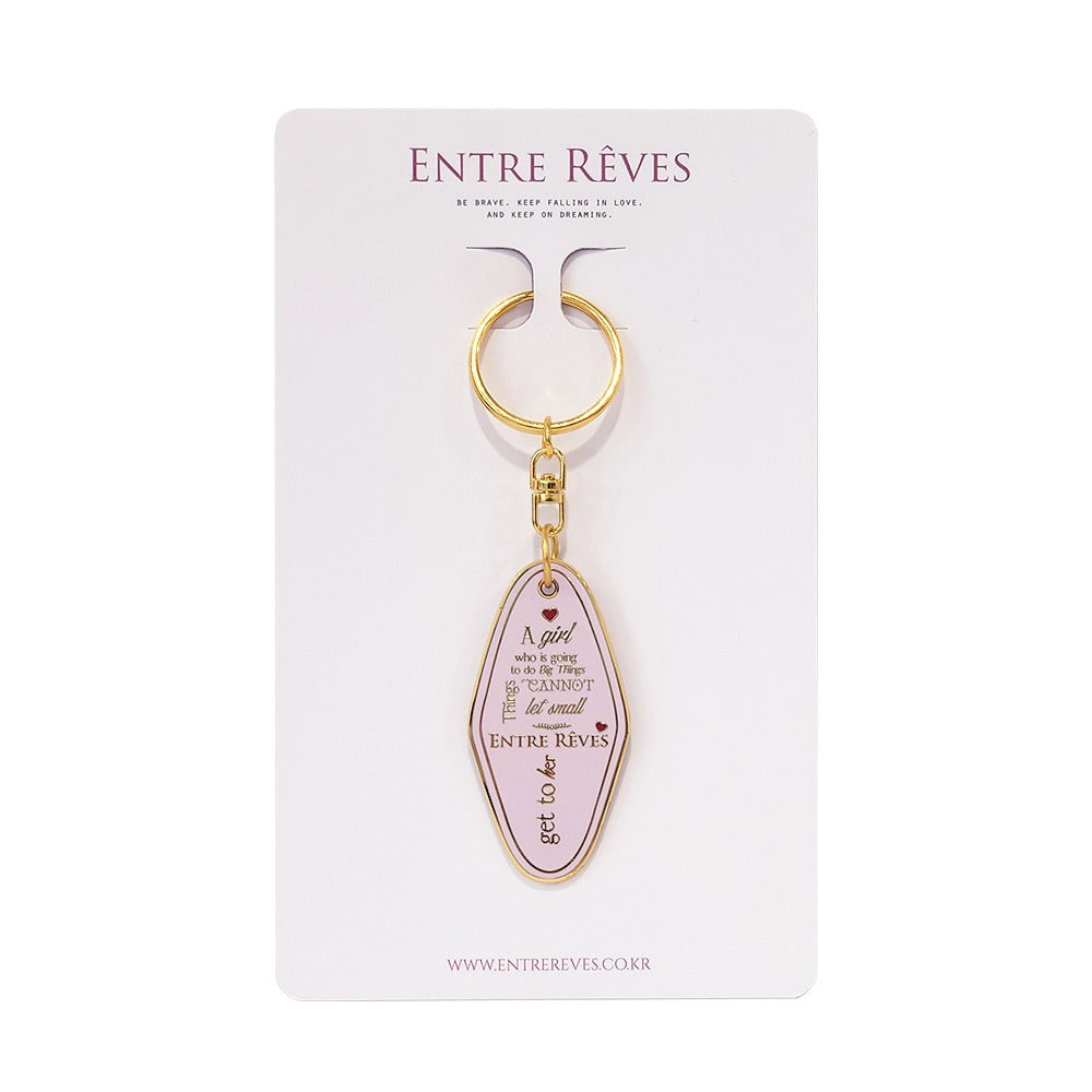 BIG THINGS METAL KEYRING - Entre Reves US